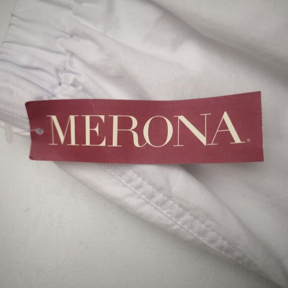 NWT Merona Ladies Size XXL White Fully Lined Elastic & Tie Waist Skirt - Picture 7 of 11